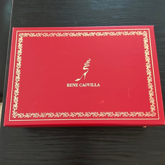 Snake (gold) detailed black heels by Caovilla - Picture 2 of 6